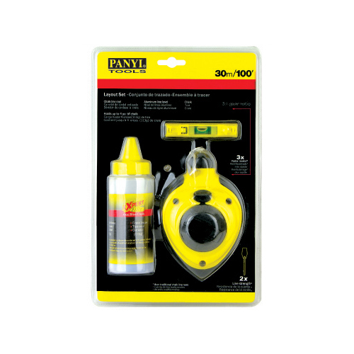 Chalk Line Reel & Powdered Chalk